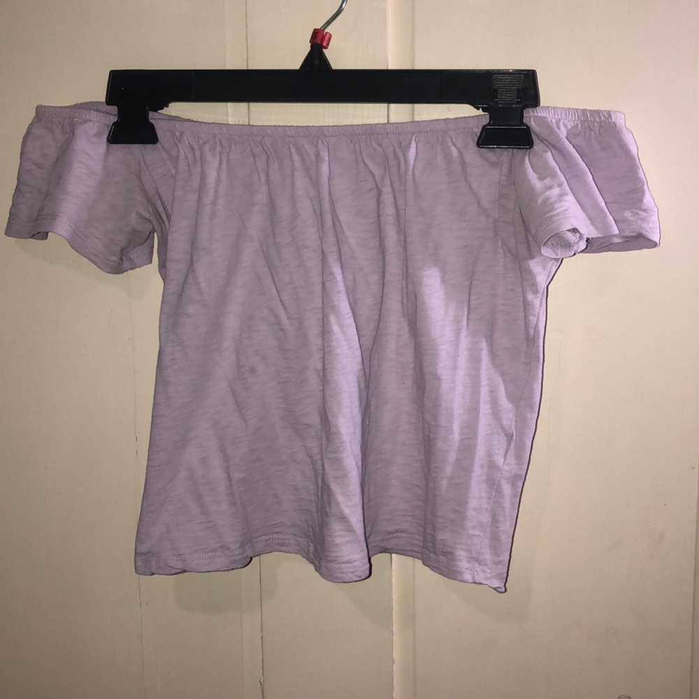 Lavender Off-the-shoulder Top